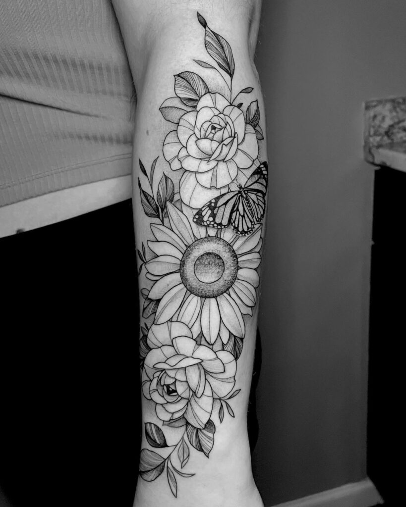 Allyssa-Bollmann-Flower-Tattoos Allyssa-Bollmann-Flower-Tattoos