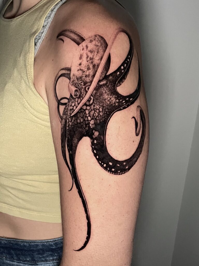 Allyssa-Bollmann- Octopus-Tattoos Allyssa-Bollmann- Octopus-Tattoos