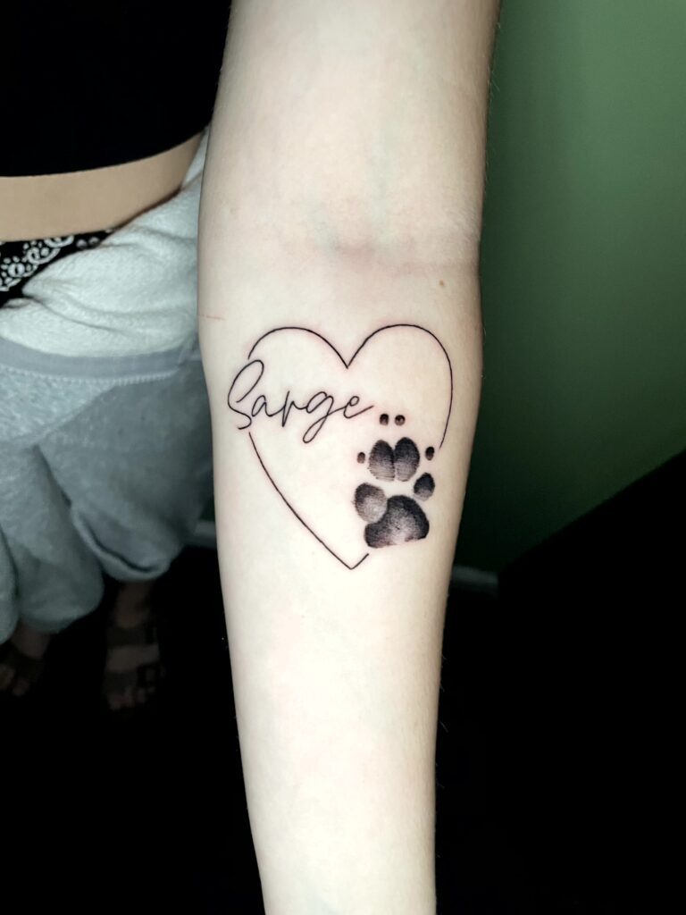 Allyssa-Bollmann- Paw Print -Tattoos Allyssa-Bollmann- Paw Print -Tattoos