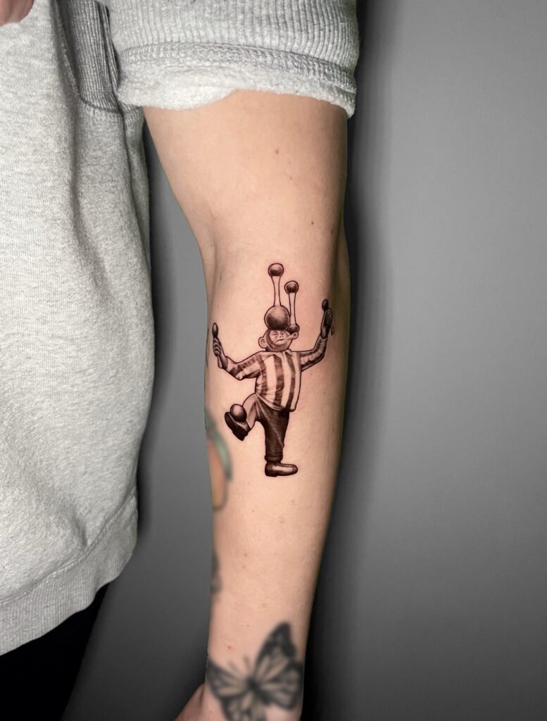 Allyssa-Bollmann- Monkey Clown -Tattoos Allyssa-Bollmann- Monkey Clown -Tattoos