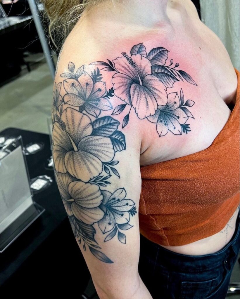 Pure Ink Tattoo - NJ - Tito Rodriguez - Flowers Tattoo Pure Ink Tattoo - NJ - Tito Rodriguez - Flowers Tattoo