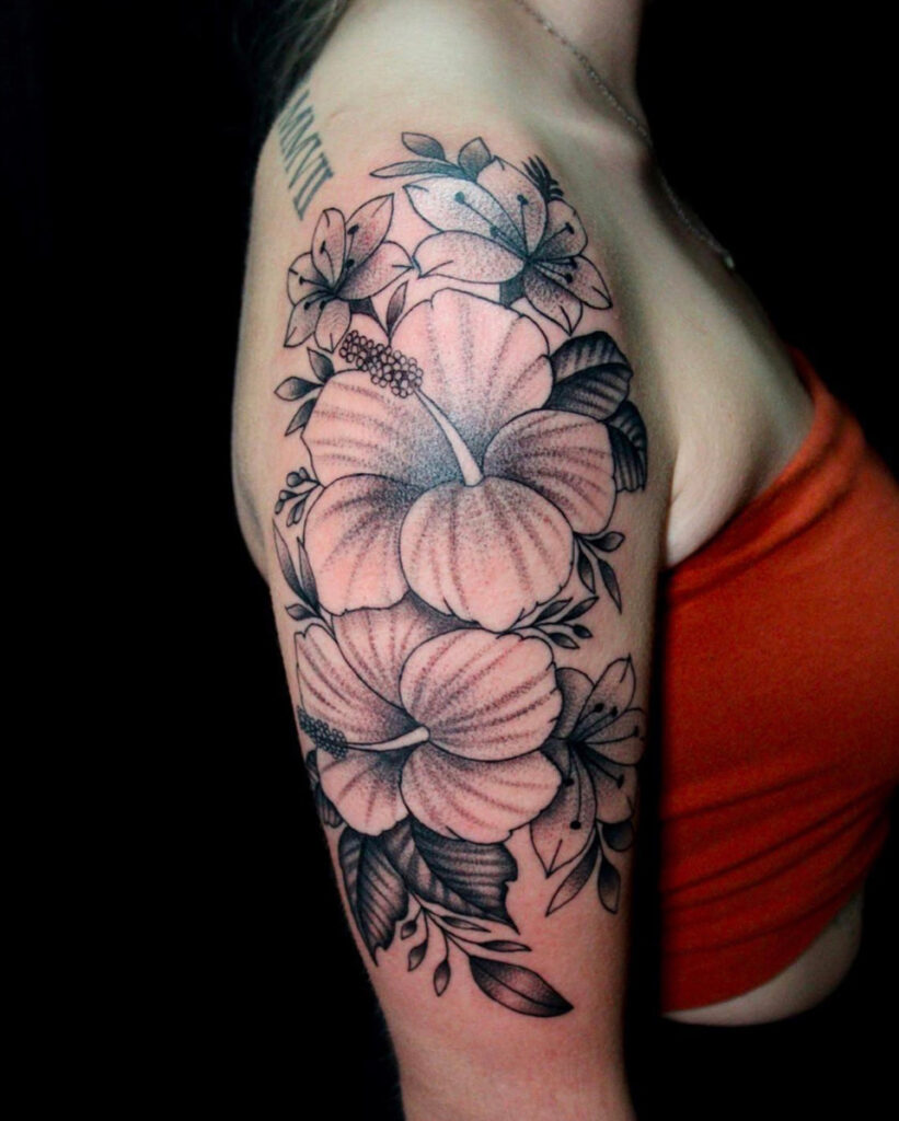 Pure Ink Tattoo - NJ - Tito Rodriguez - Flowers Tattoo Pure Ink Tattoo - NJ - Tito Rodriguez - Flowers Tattoo
