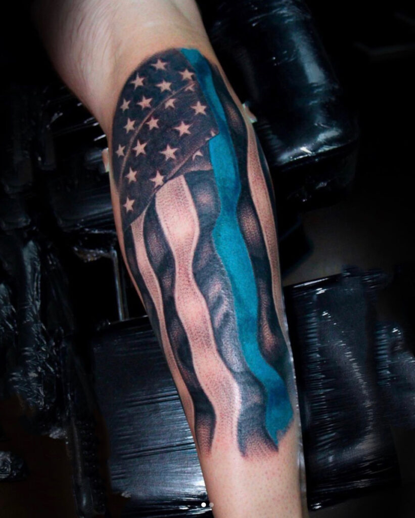 Pure Ink Tattoo - NJ - Tito Rodriguez - American Flag Tattoo Pure Ink Tattoo - NJ - Tito Rodriguez - American Flag Tattoo