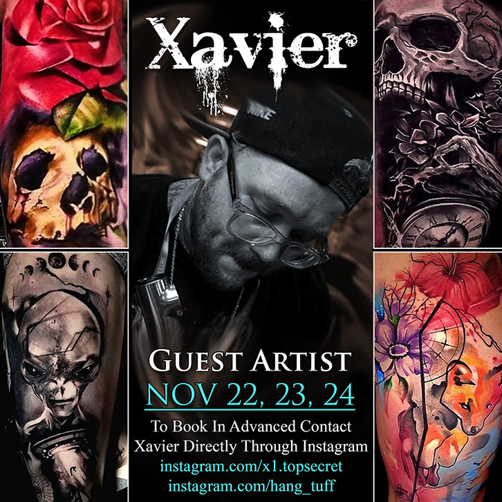 Xavier - Tattoo Artist - Guest Spot Ad